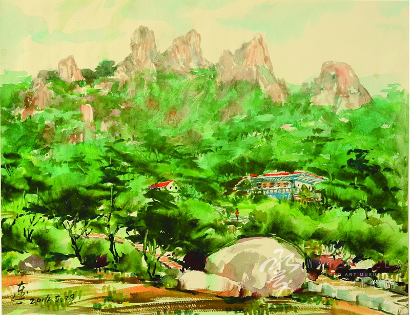李连一 《崂山卧龙村》 2014年